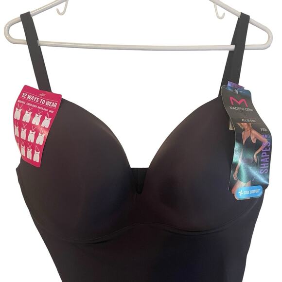 Maidenform All in One Shapes Firm Black Body Shaper XL‎ NWT - Picture 2 of 11